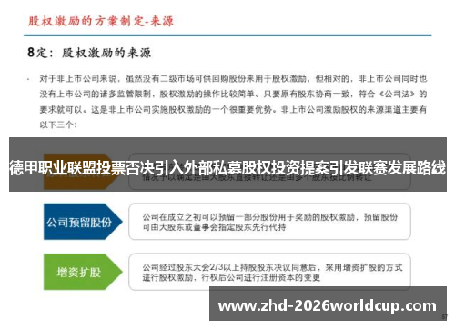 德甲职业联盟投票否决引入外部私募股权投资提案引发联赛发展路线
