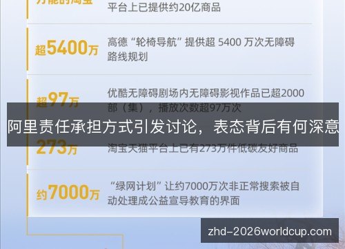 阿里责任承担方式引发讨论，表态背后有何深意